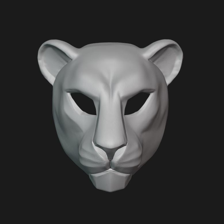 Lion Mask Stl File | Lion Mask Digital File
