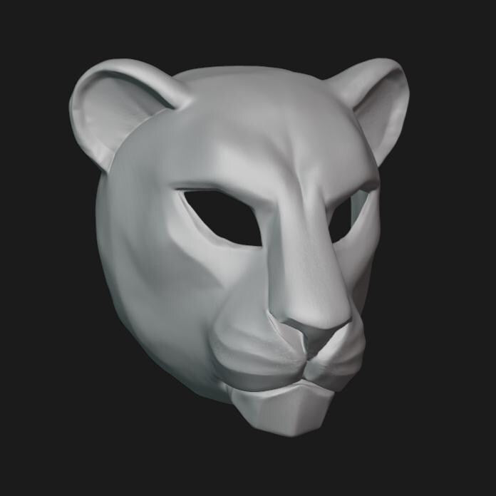 Lion Mask Stl File | Lion Mask Digital File