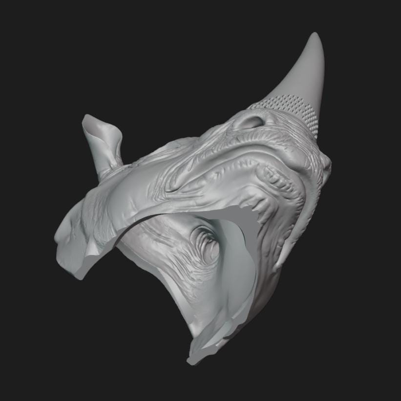 Rhino Mask Stl File | Rhino Mask Digital File