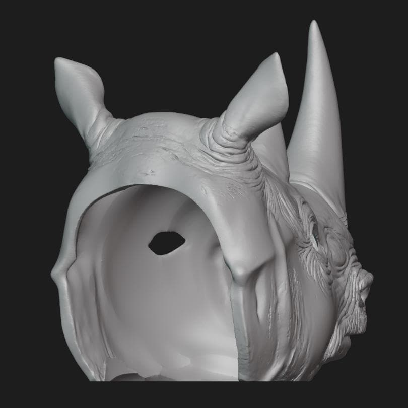 Rhino Mask Stl File | Rhino Mask Digital File
