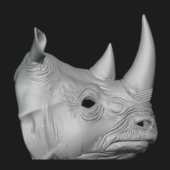 Rhino Mask Stl File | Rhino Mask Digital File