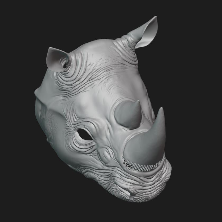 Rhino Mask Stl File | Rhino Mask Digital File