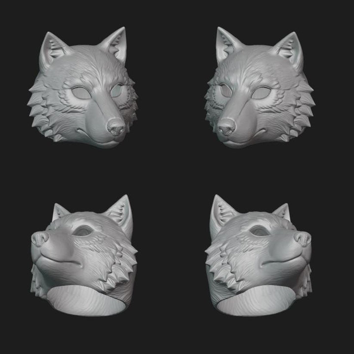 Wolf Helmet Stl File | Wolf Helmet Digital File