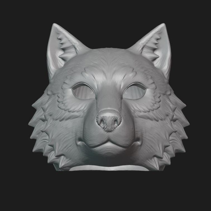 Wolf Helmet Stl File | Wolf Helmet Digital File