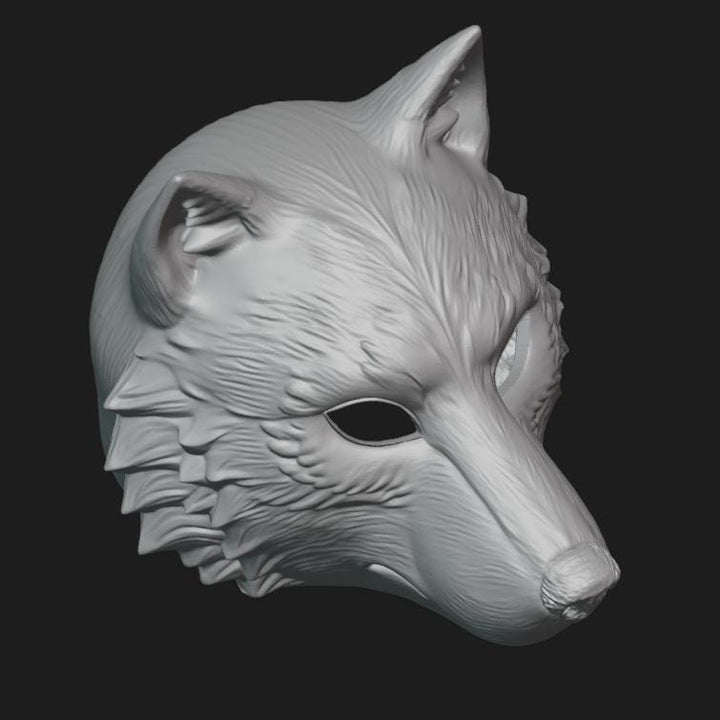 Wolf Helmet Stl File | Wolf Helmet Digital File