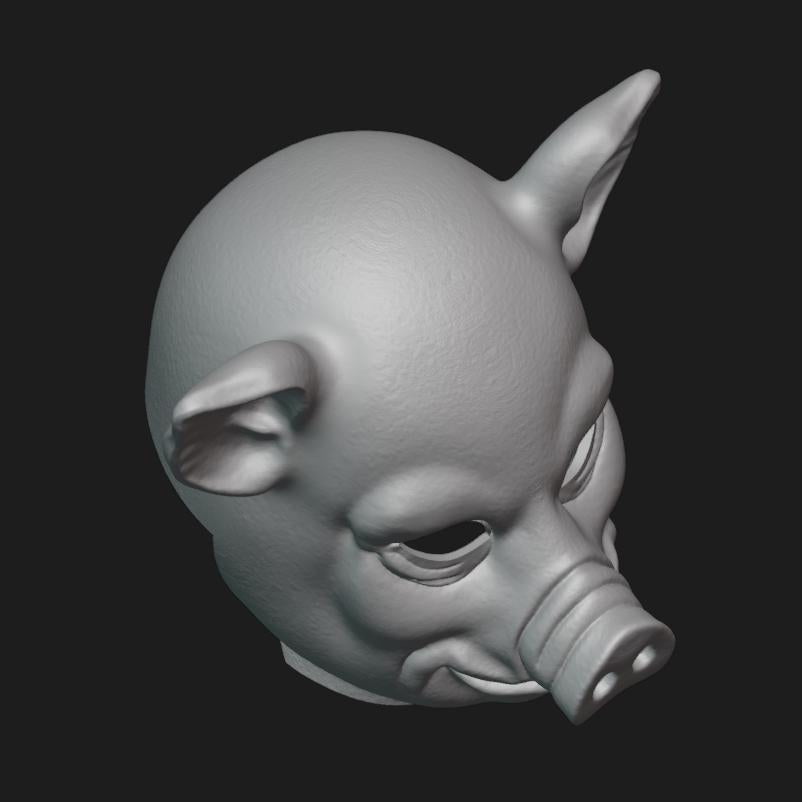 Pig Mask Stl File | Pig Mask Digital File