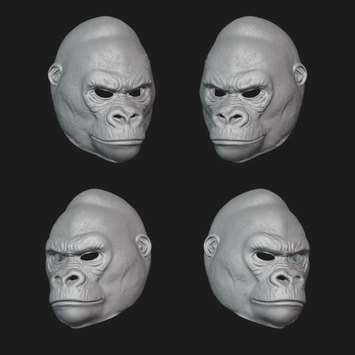 Gorilla Mask Stl File | Gorilla Mask Digital File