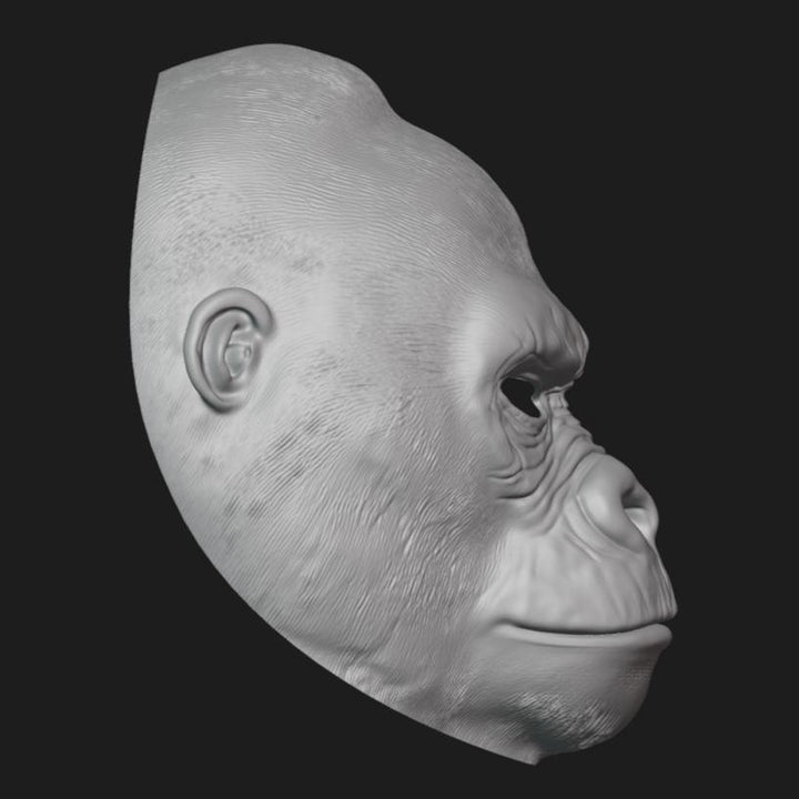 Gorilla Mask Stl File | Gorilla Mask Digital File