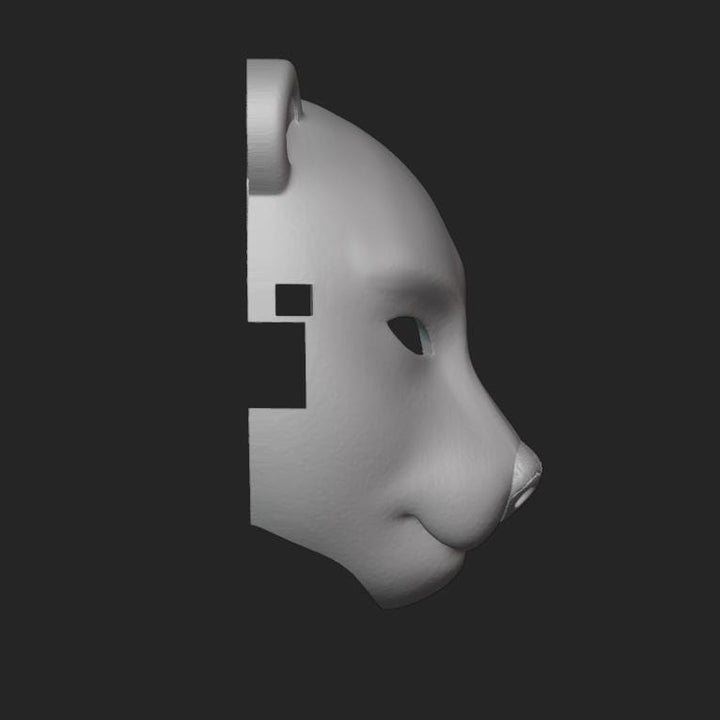 Polar Bear Mask Stl File | Polar Bear Mask Digital File