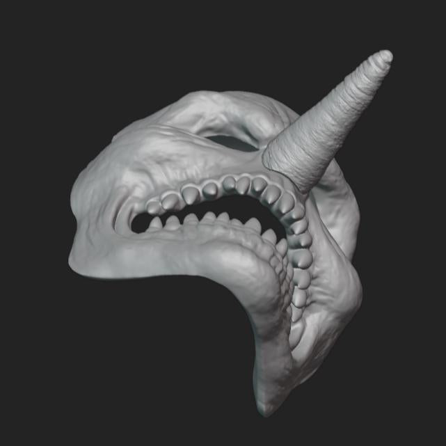 Long Nose Monster Mask Stl File | Long Nose Monster Mask Digital File