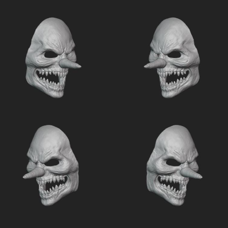 Long Nose Monster Mask Stl File | Long Nose Monster Mask Digital File