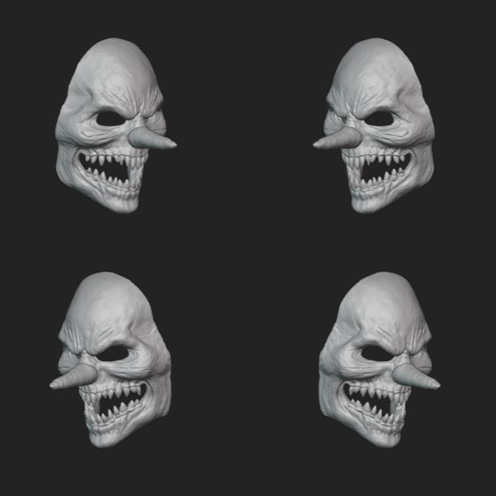 Long Nose Monster Mask Stl File | Long Nose Monster Mask Digital File