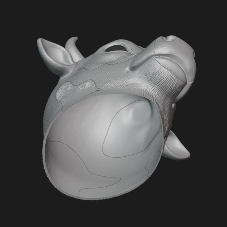 Cow Helmet Stl File | Cow Helmet Digital File