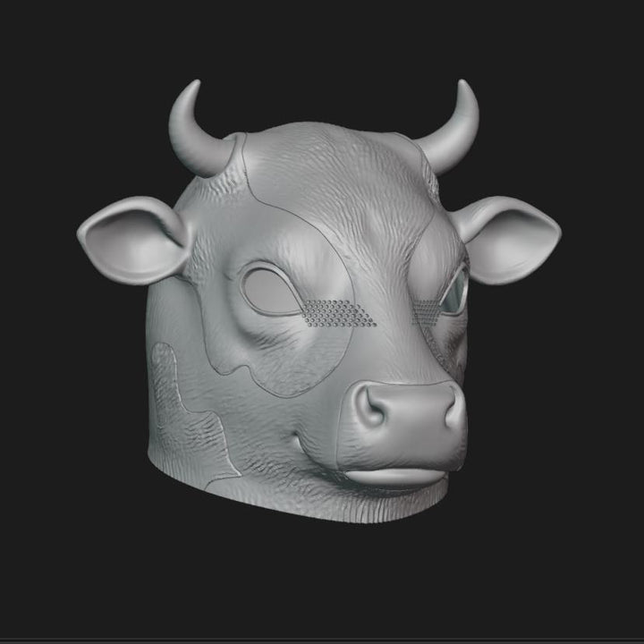 Cow Helmet Stl File | Cow Helmet Digital File