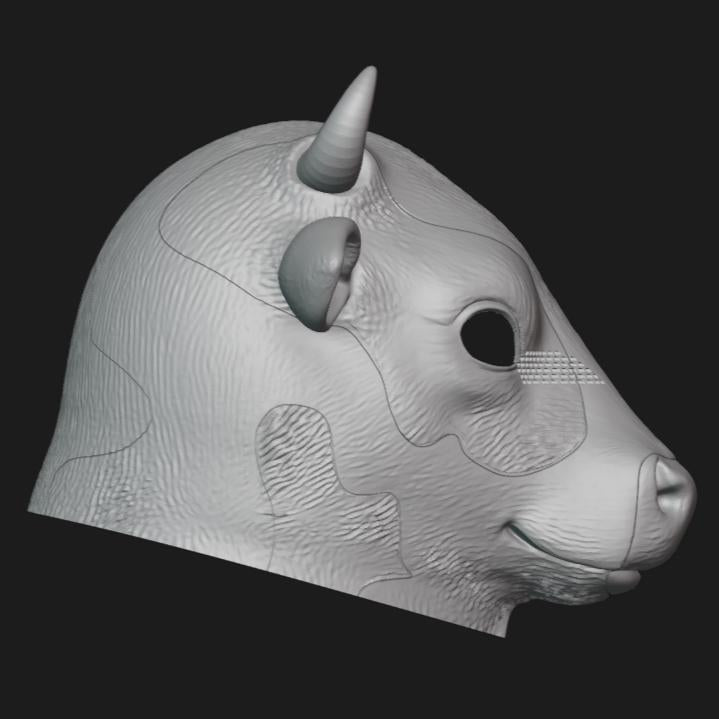 Cow Helmet Stl File | Cow Helmet Digital File