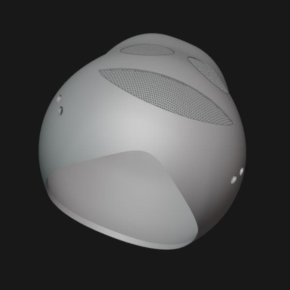 Pear Mask Stl File | Pear Helmet Digital File