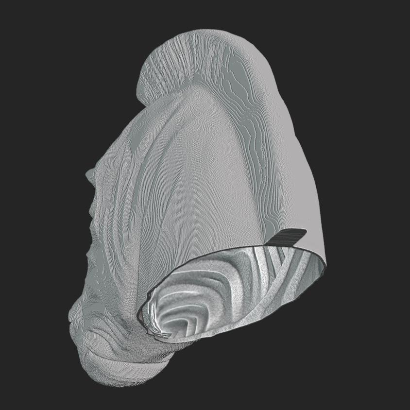 Zebra Pixel Mask Stl File | Zebra Pixel Helmet Digital File