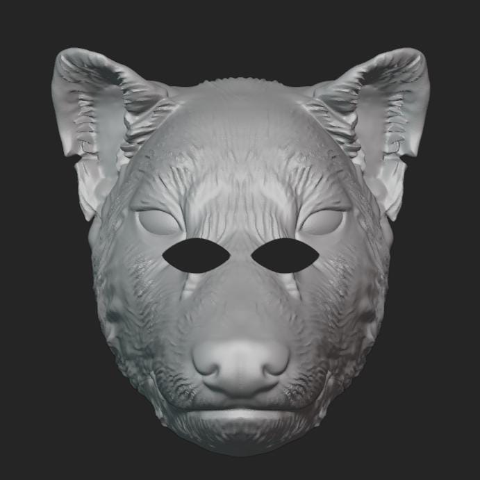 Tasmanian Tiger Mask Stl File | Tasmanian TigerMask Digital File