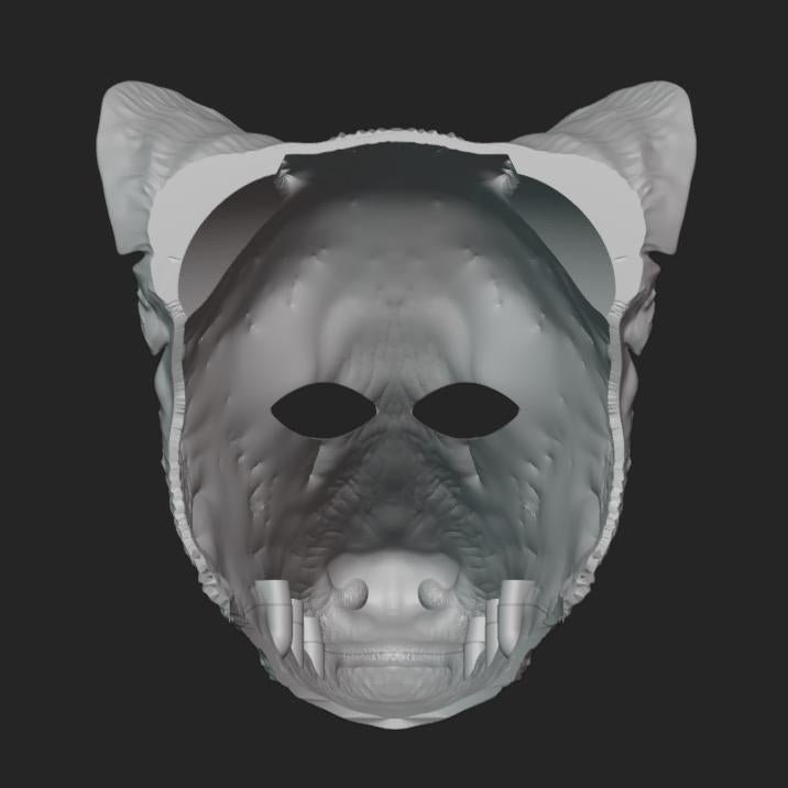 Tasmanian Tiger Mask Stl File | Tasmanian TigerMask Digital File