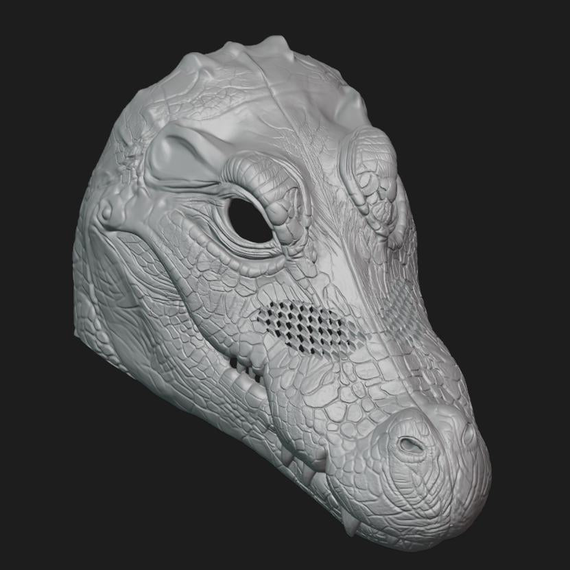 Crocodile Mask Stl File | Crocodile Mask Digital File