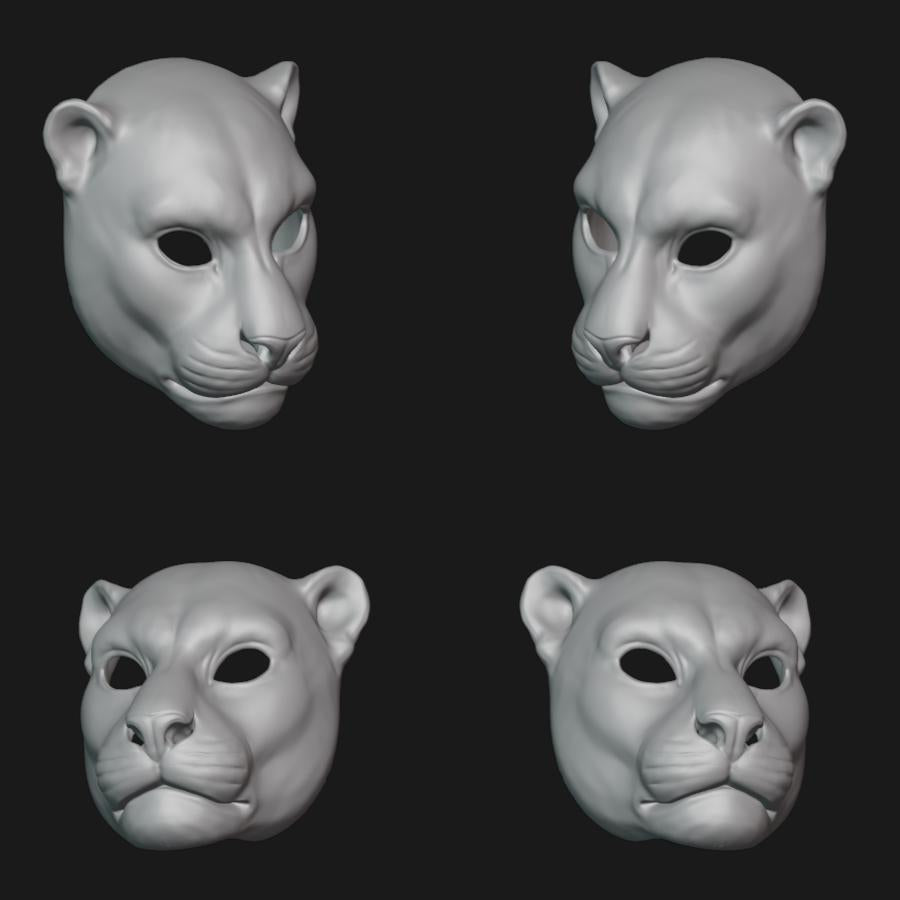 Jaguar Mask Stl File | Jaguar Mask Digital File