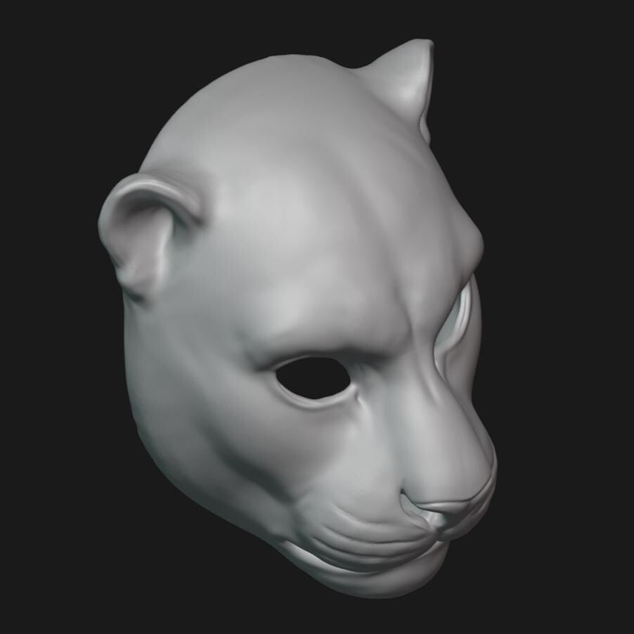 Jaguar Mask Stl File | Jaguar Mask Digital File