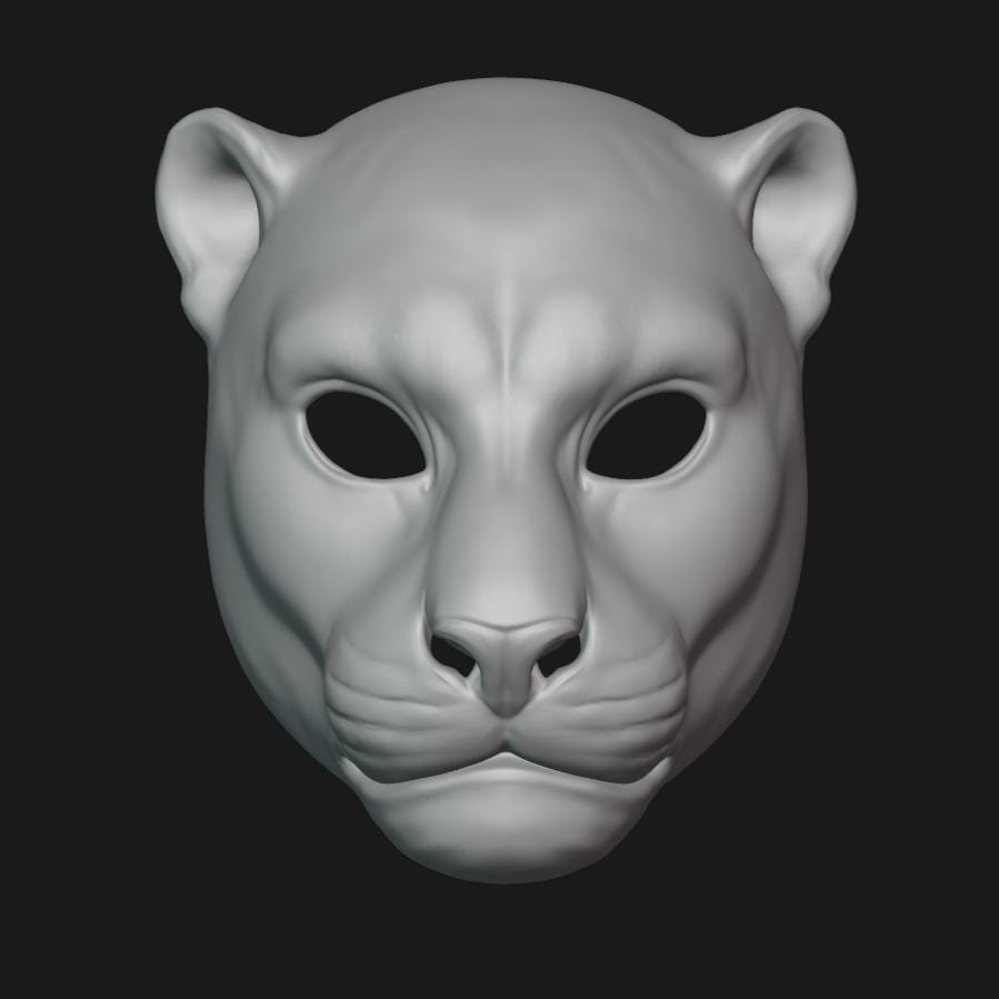 Jaguar Mask Stl File | Jaguar Mask Digital File