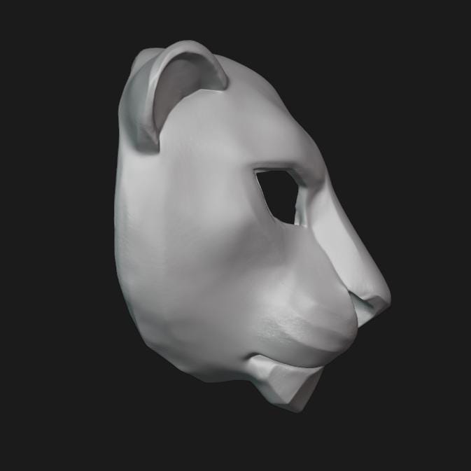 Lion Mask Stl File | Lion Mask Digital File