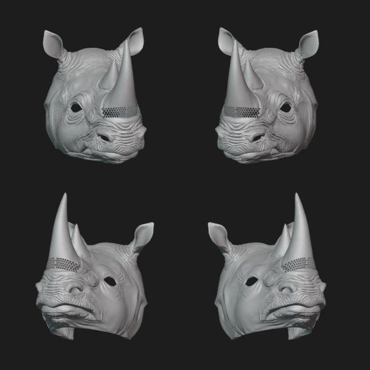 Rhino Mask Stl File | Rhino Mask Digital File