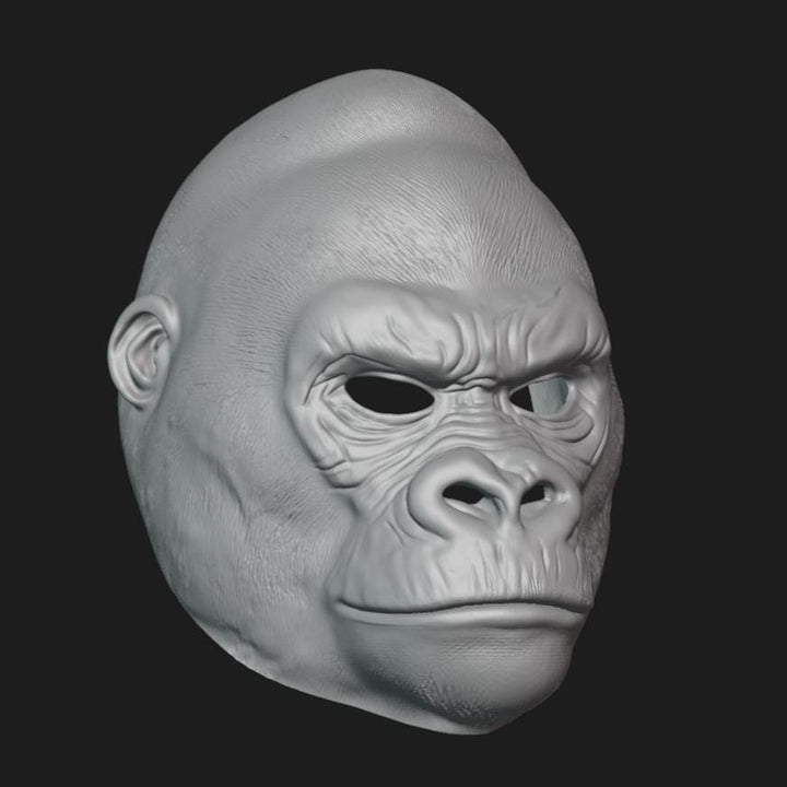 Gorilla Mask Stl File | Gorilla Mask Digital File