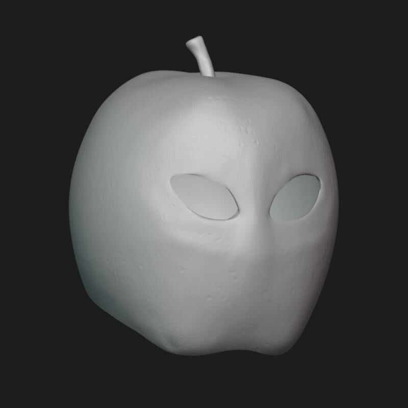 Apple Mask Stl File | Apple Mask Digital File