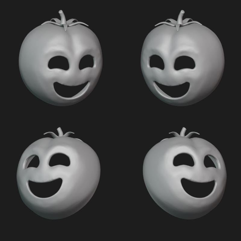 Tomato Mask Stl File | Tomato Mask Digital File