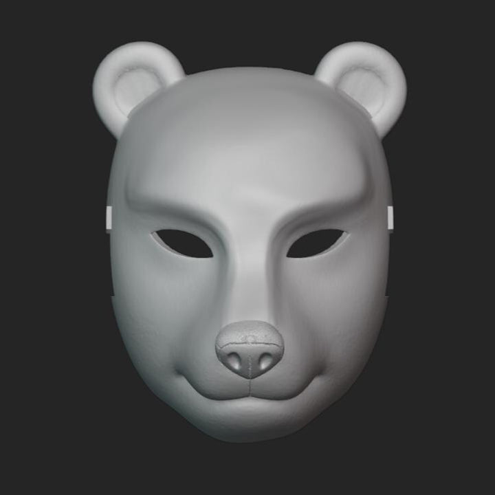Polar Bear Mask Stl File | Polar Bear Mask Digital File