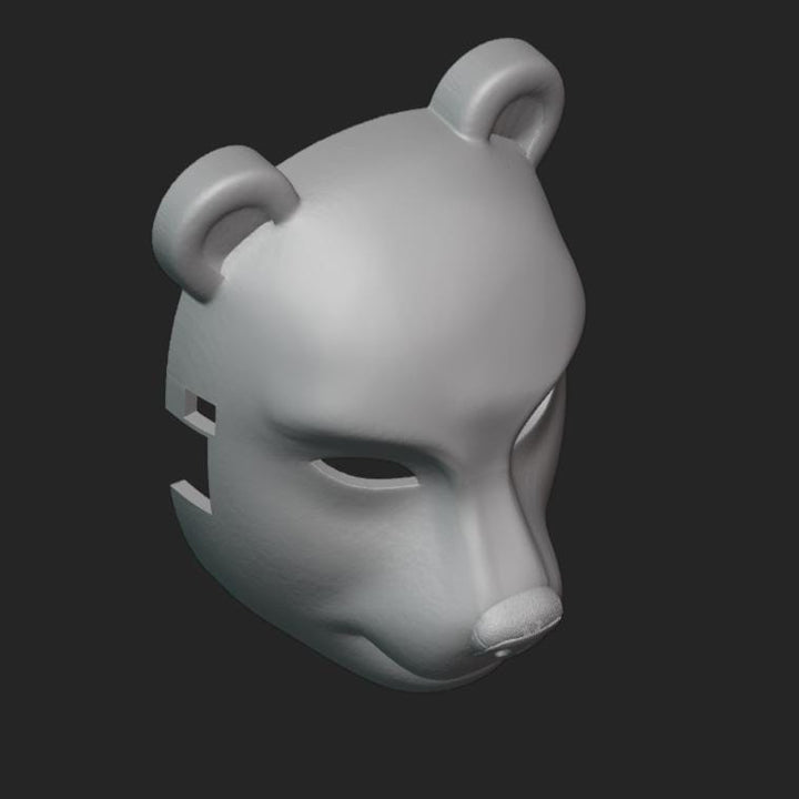 Polar Bear Mask Stl File | Polar Bear Mask Digital File