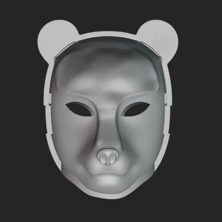 Polar Bear Mask Stl File | Polar Bear Mask Digital File