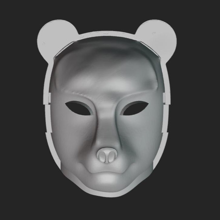 Polar Bear Mask Stl File | Polar Bear Mask Digital File