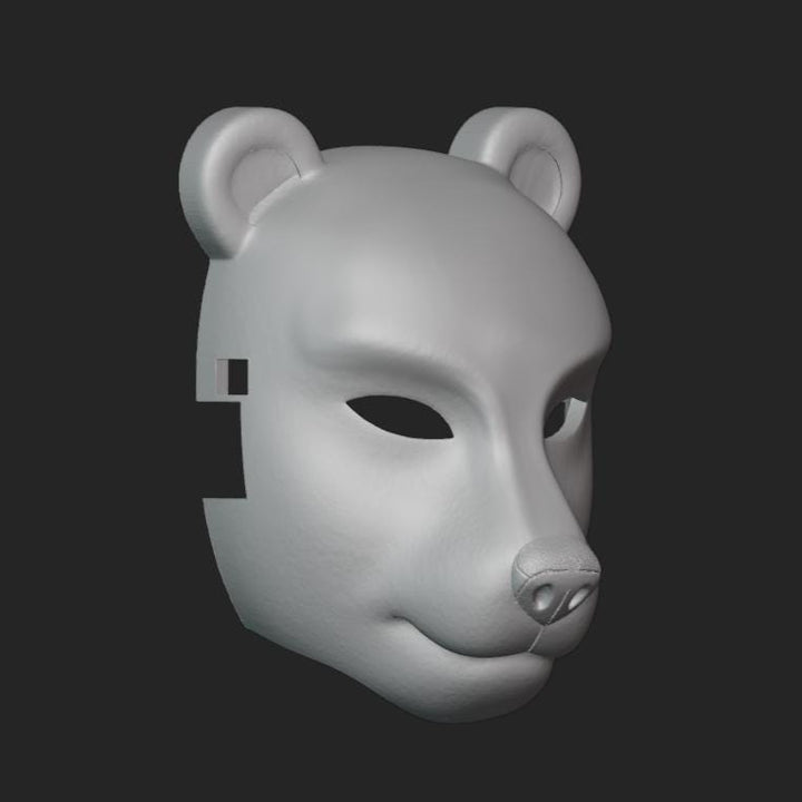 Polar Bear Mask Stl File | Polar Bear Mask Digital File