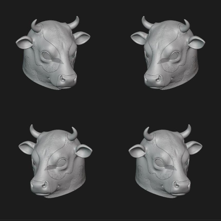 Cow Helmet Stl File | Cow Helmet Digital File