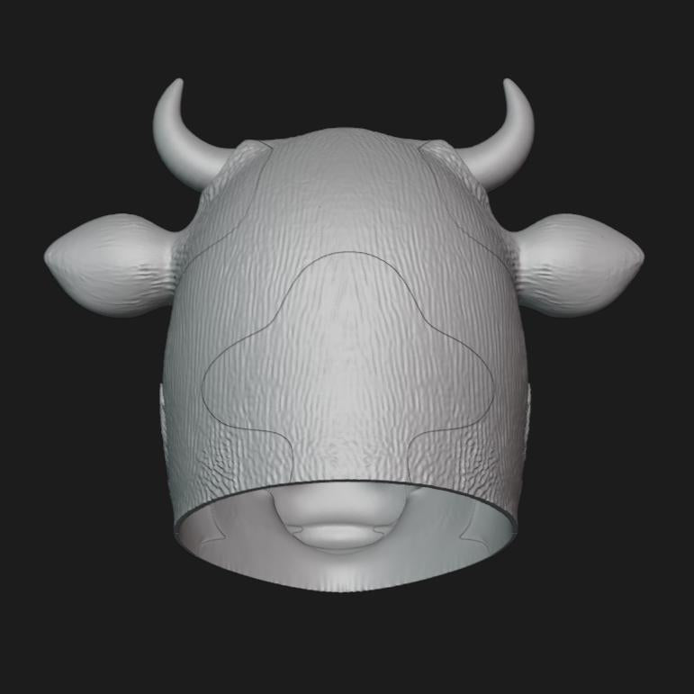 Cow Helmet Stl File | Cow Helmet Digital File