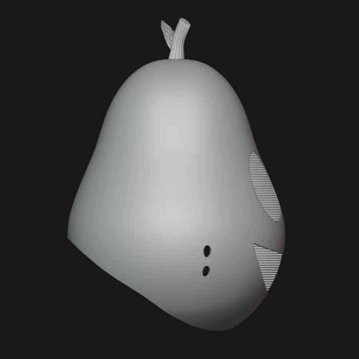 Pear Mask Stl File | Pear Helmet Digital File