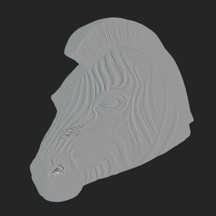 Zebra Pixel Mask Stl File | Zebra Pixel Helmet Digital File