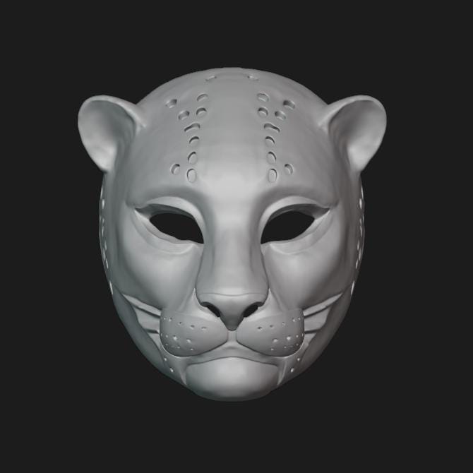Lampart Mask Stl File | Lampart Mask Digital File